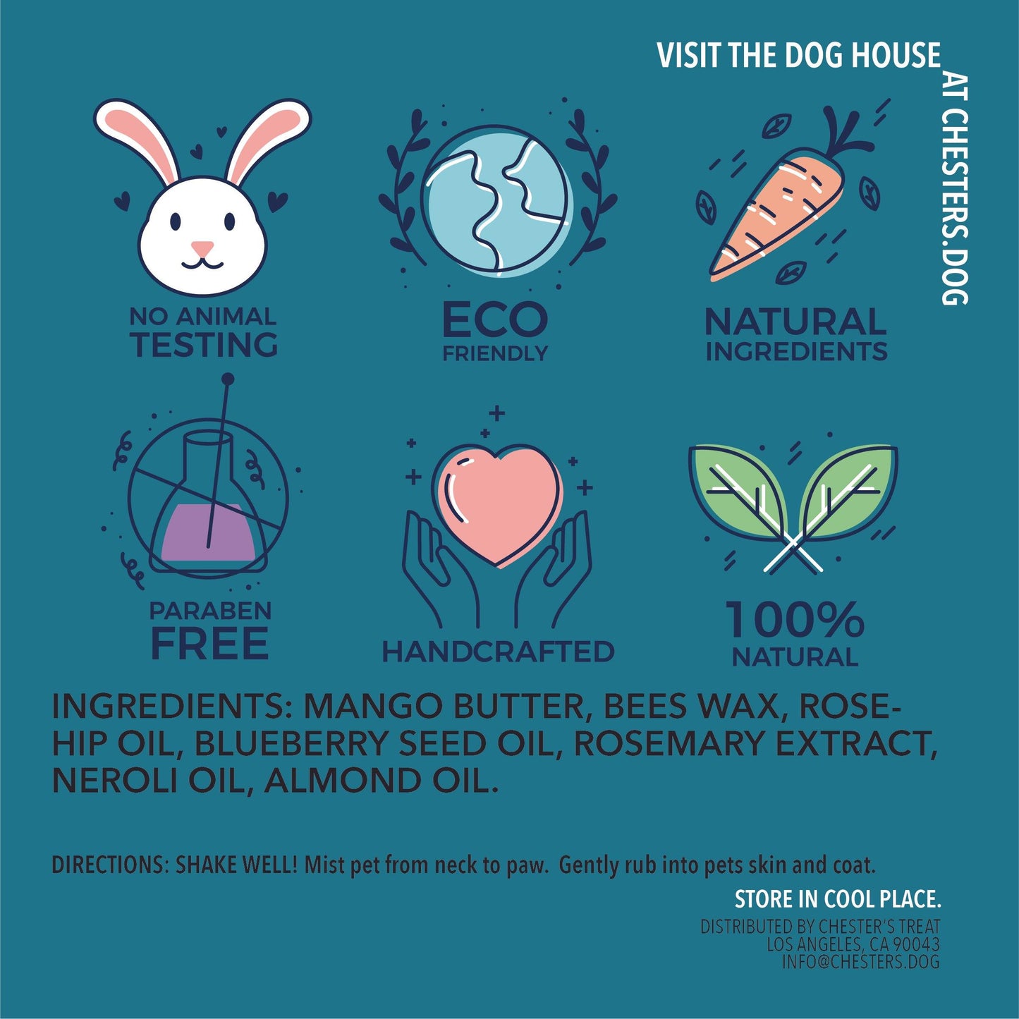 Chester's care paw protector for dogs - protect, soothe, and restore paws - holistic grooming | NATURAL DOG TREATS