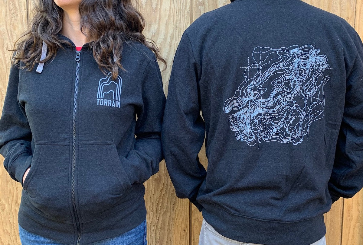 Topo Unisex Zip Hood