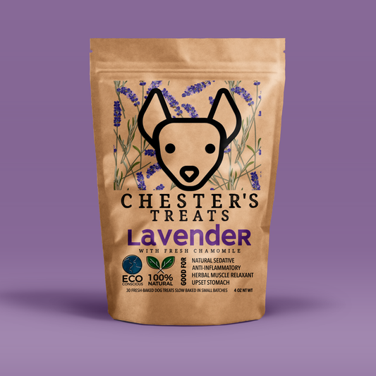 Chester's lavender dog treats natural calming herbs  | NATURAL DOG TREATS