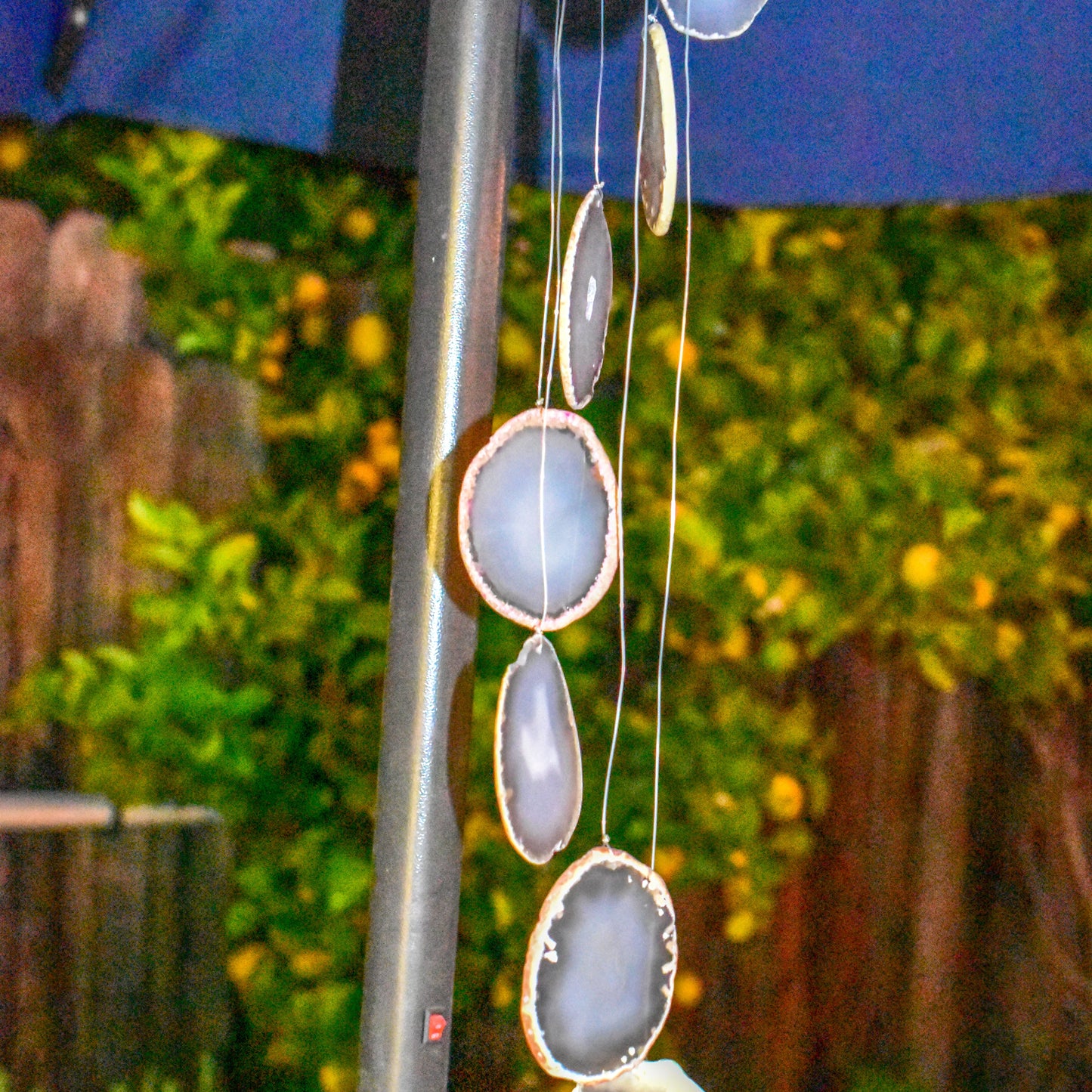 Natural Agate Slice Wind Chime