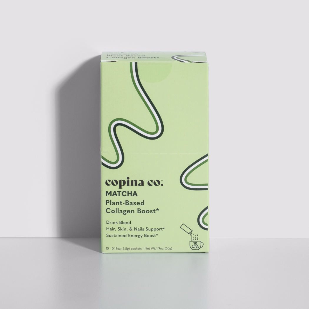 Matcha Plant-Based Collagen Boost Drink Blend Stick Packs