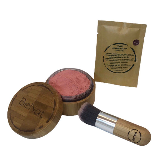 Blush Loose Powder Set with Natural Antioxidants