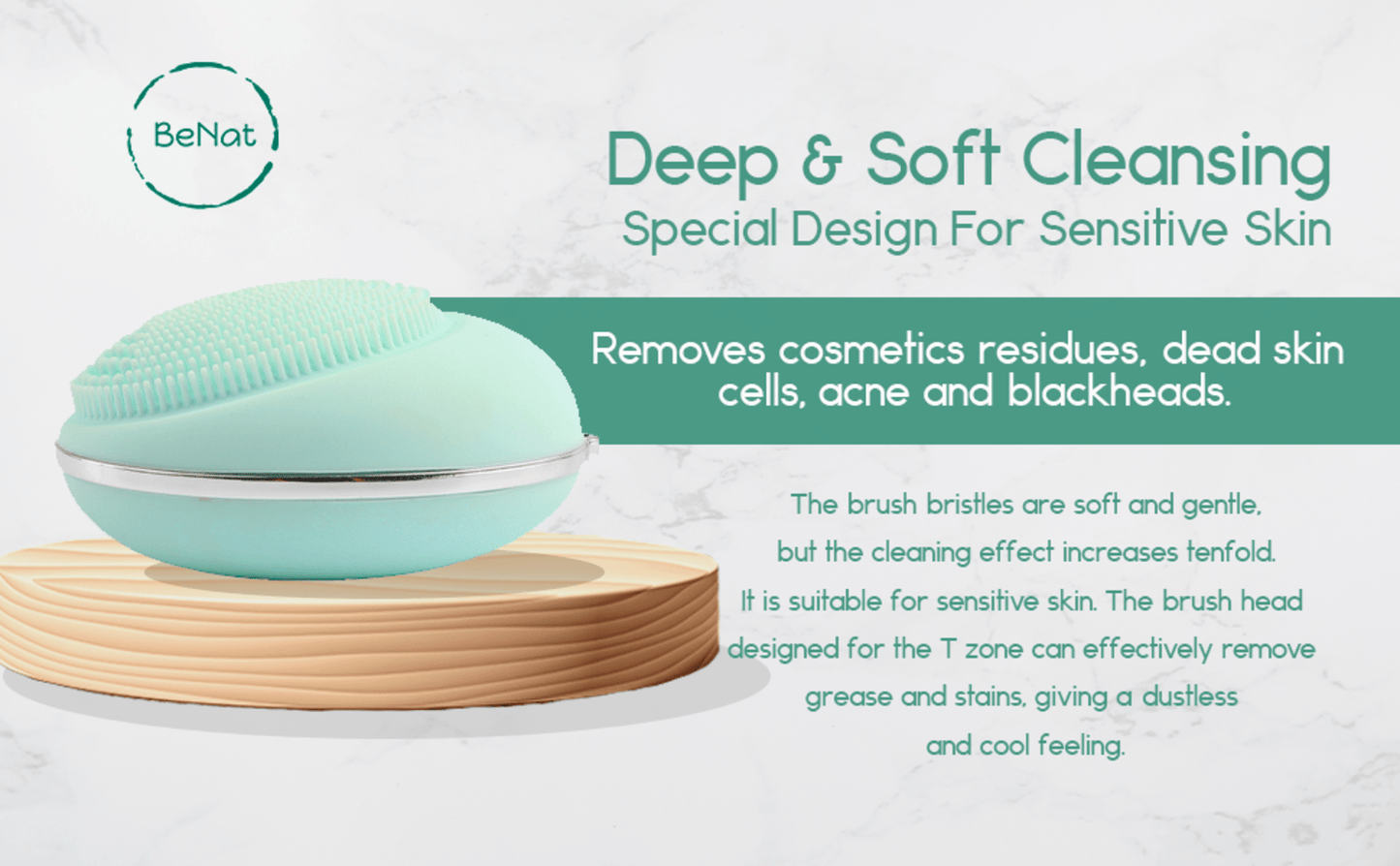 Eco-Friendly Electric Facial Cleansing Brush