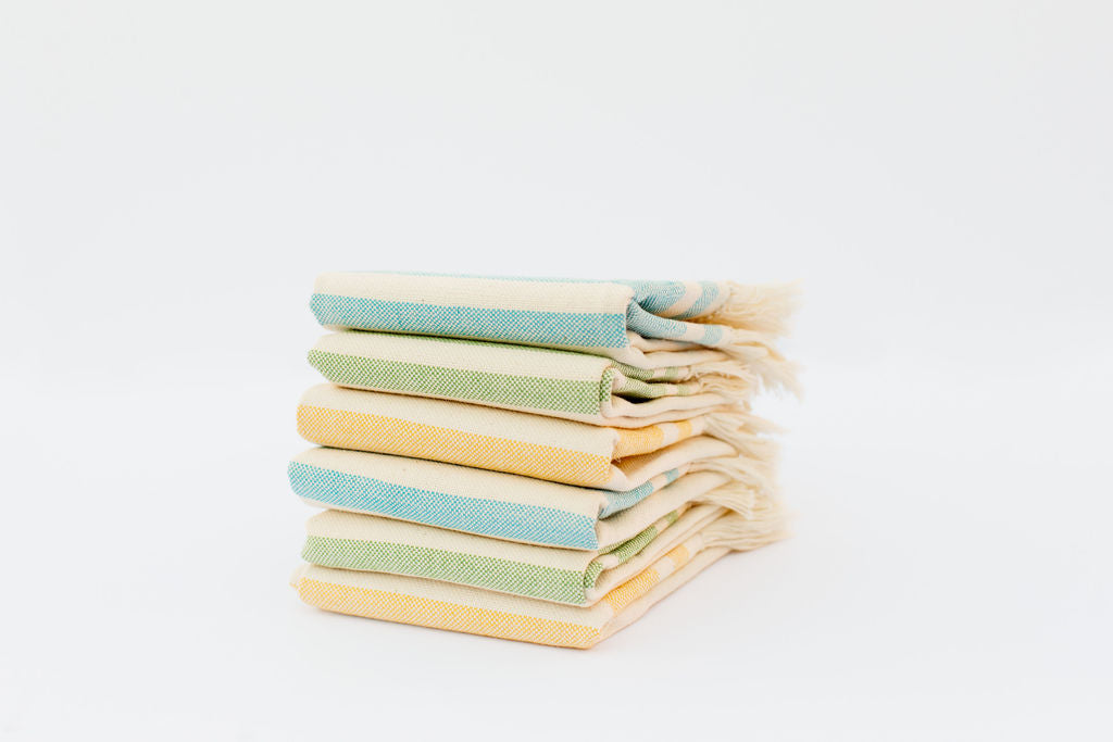 Eco-Friendly Handwoven Dining Napkins | Yellow