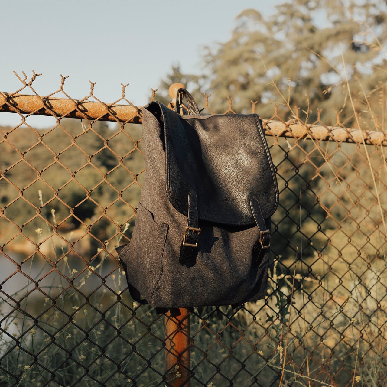 Vegan Leather Backpack