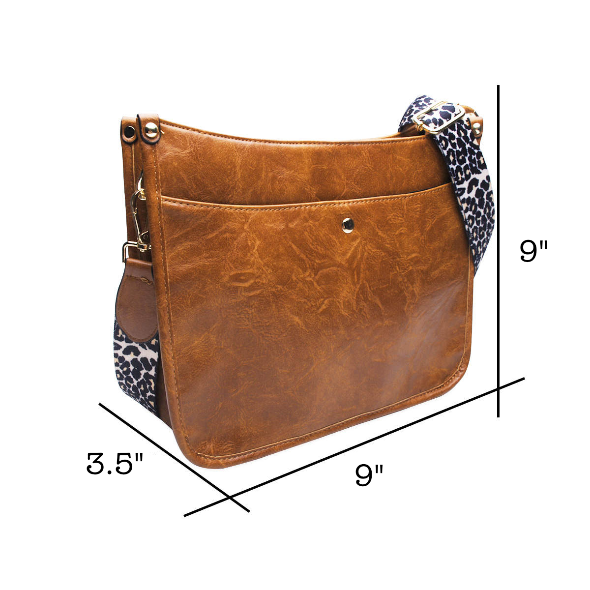 Vegan Leather Crossbody Bag